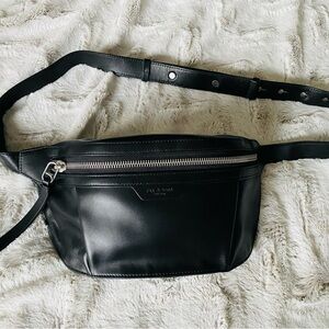 Rag & Bone Black Leather Belt Bag